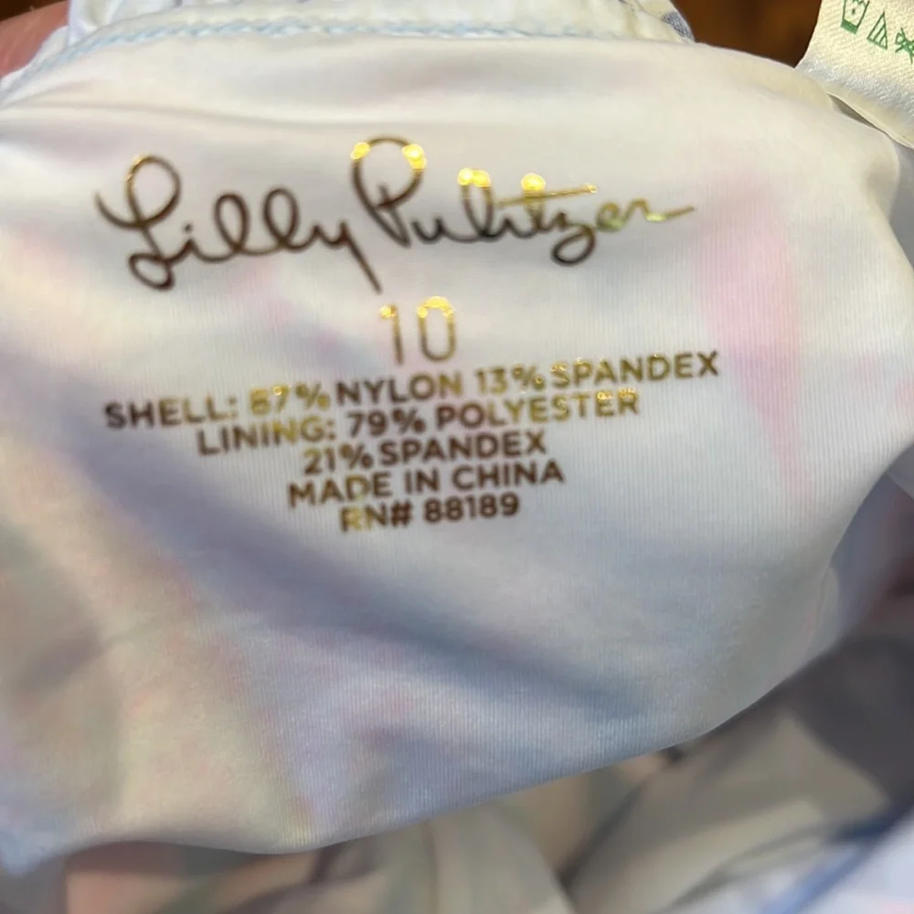 Lilly Pulitzer Kids UPF 50 Juliet Swimsuit Kaleidoscope coral NWT sizes 10&14 - Picture 7 of 12